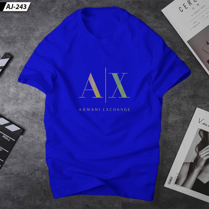 Áo thun nam cổ tròn AX Phản quang 7 màu cá tinh , lịch lãm - Vải dầy dặn con giãn tốt | Ur sport