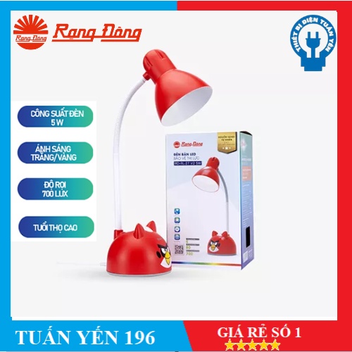 ⚡Mẫu Mới 2023⚡Đèn bàn chống cận 5W LED Rạng Đông RD-RL-27.V2 5W- Bảo Hành 1 Năm