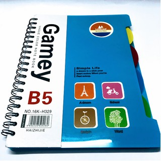 SỔ TAY GHI CHÚ B5 LÒ XO - NOTE BOOK 5 tab