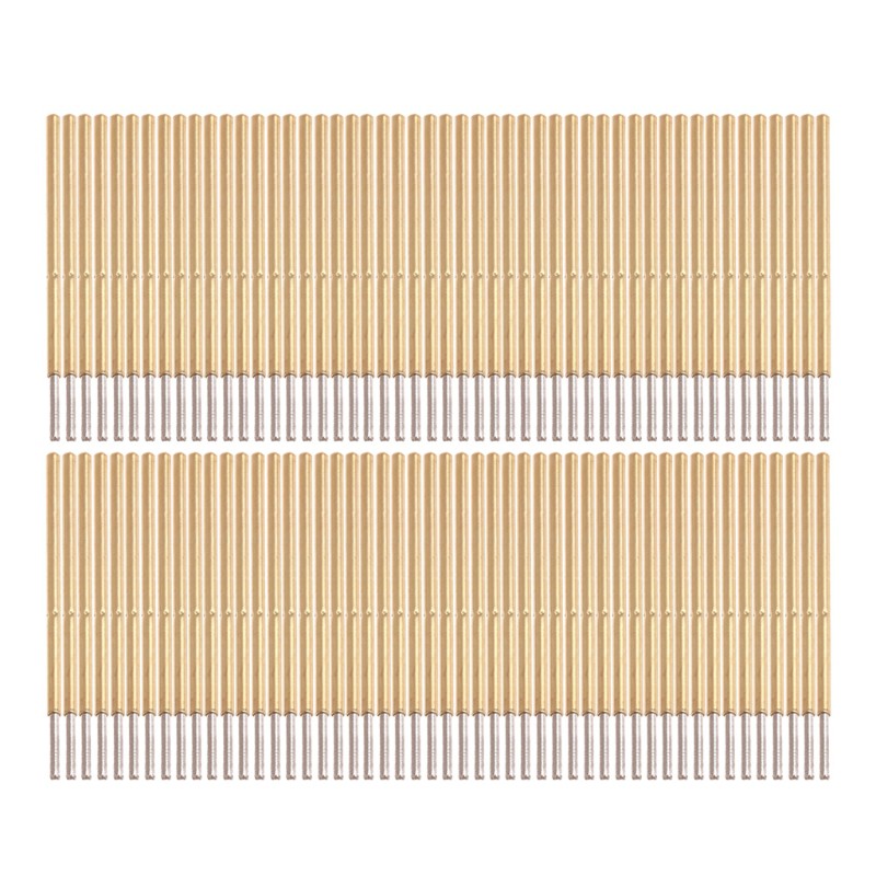 SEL♥100 Pcs Spring Test Probe Pogo Pin P50-Q1 Dia 0.68mm Length 16mm Gold