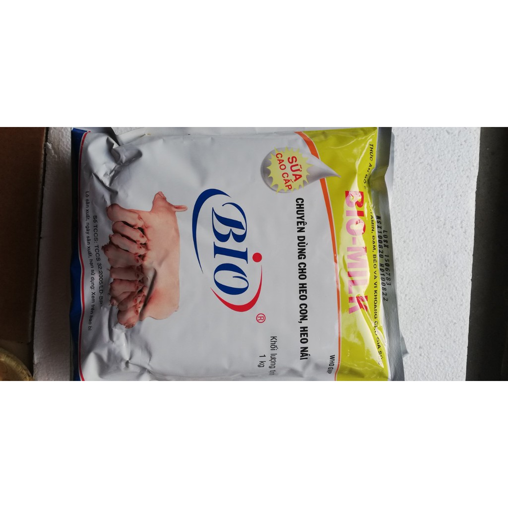1 kg Bio-Milk Sữa cao cấp bổ sung vitamin, đạm, béo và vi khoáng chuyên dùng cho heo con, heo nái.