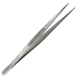 Nhíp y tế thẳng hai đầu nhọn/bằng không mấu gắp linh kiện hàng Pakistan.