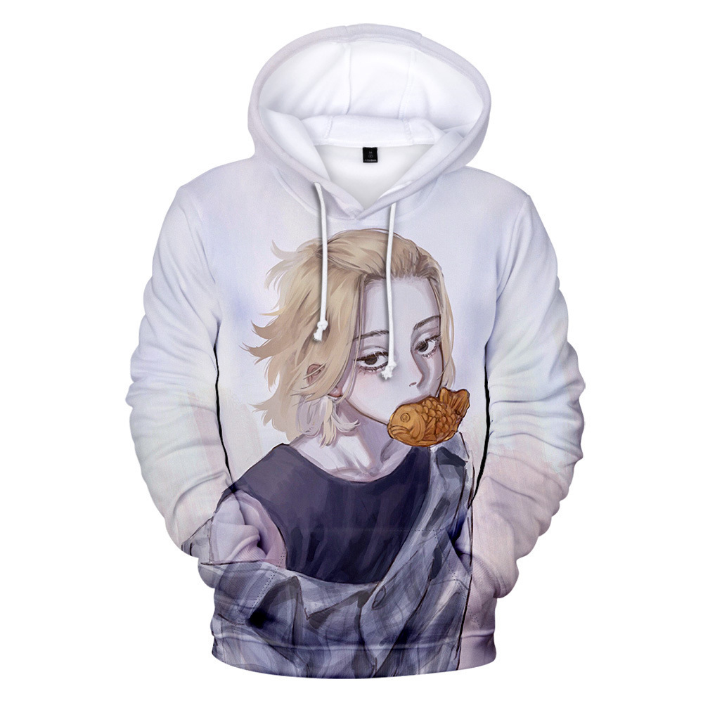 Áo Hoodie Tay Dài In Hình Anime Tokyo Revengers Có Cỡ Lớn