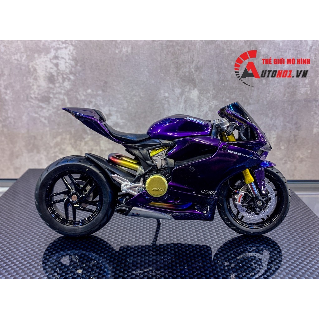 MÔ HÌNH XE ĐỘ DUCATI 1199 PURPLE 1:12 AUTONO1 D017