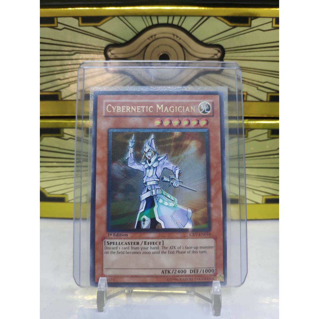 [ Dưa Hấu Yugioh ] Lá bài thẻ bài Cybernetic Magician - Ultimate Rare 1st Edition - Tặng bọc bài nhựa bảo quản