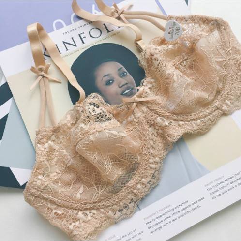 Bộ Đồ Lót Ren Mỏng Dây Quai Kép Đính Nơ Có Gọng Không Đệm Siêu Sexy Cho Nữ Lacy Bra - B03 | BigBuy360 - bigbuy360.vn