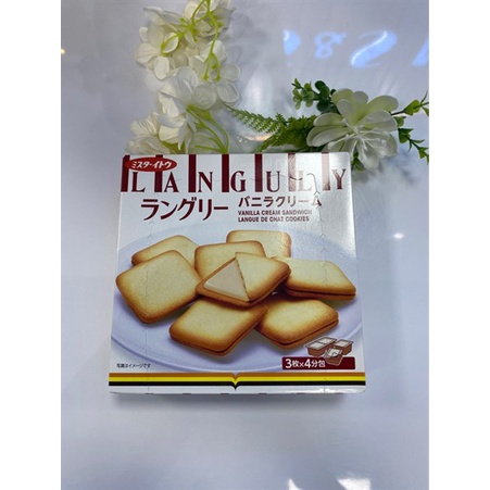 Bánh quy Languly vị Kem Vanilla nội địa Nhật Bản