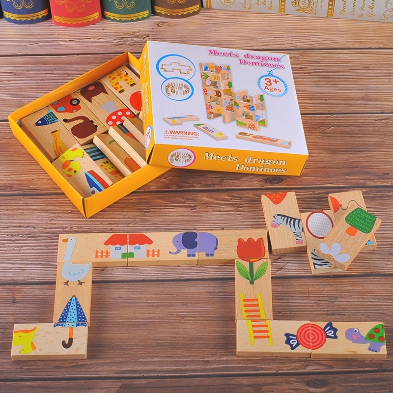 ĐỒ CHƠI TRÍ TUỆ DOMINO GHÉP HÌNH