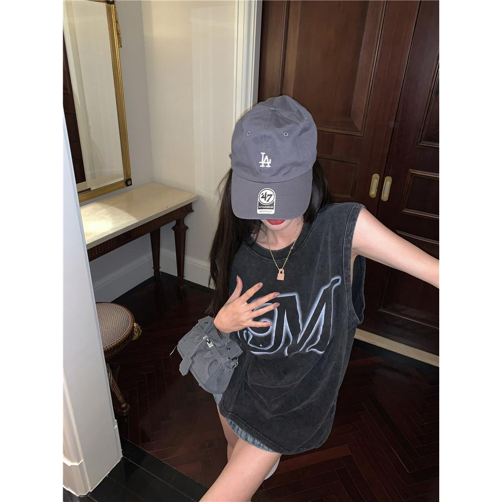 Áo Thun Sát Nách Dáng Rộng Phong Cách hip hop Thời Trang Cá Tính