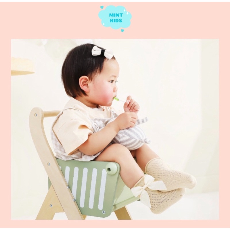 Tất Lưới Cao Cổ Đính Nơ Nemo Baby Mềm Mại Cho Bé 0 Đến 5 Tuổi TL-10