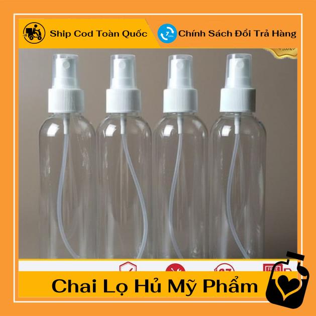 Chai Xịt Phun Sương ❤ TOP GIÁ RẺ ❤ Chai nhựa pet trong xịt phun sương 150ml,200ml,250ml ,Xưởng Chai Lọ