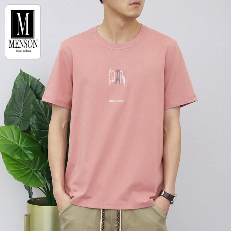 [Hàng Cao Cấp] Áo Thun Nam, Áo Phông Nam Cổ Tròn Cao Cấp Vải Cotton Co Giãn 4 Chiều Chất Mát Mùa Hè - MENSON M1139 | BigBuy360 - bigbuy360.vn