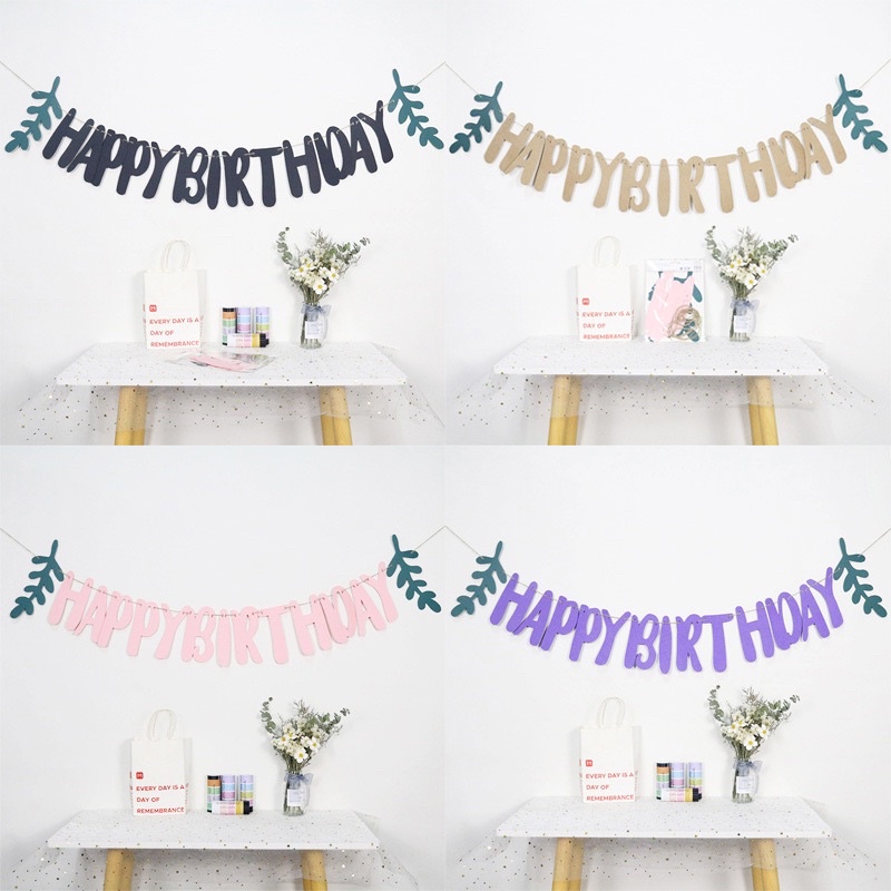 Dây Cờ HAPPY BIRTHDAY Đủ Màu Trang Trí Sinh Nhật - Yori Party