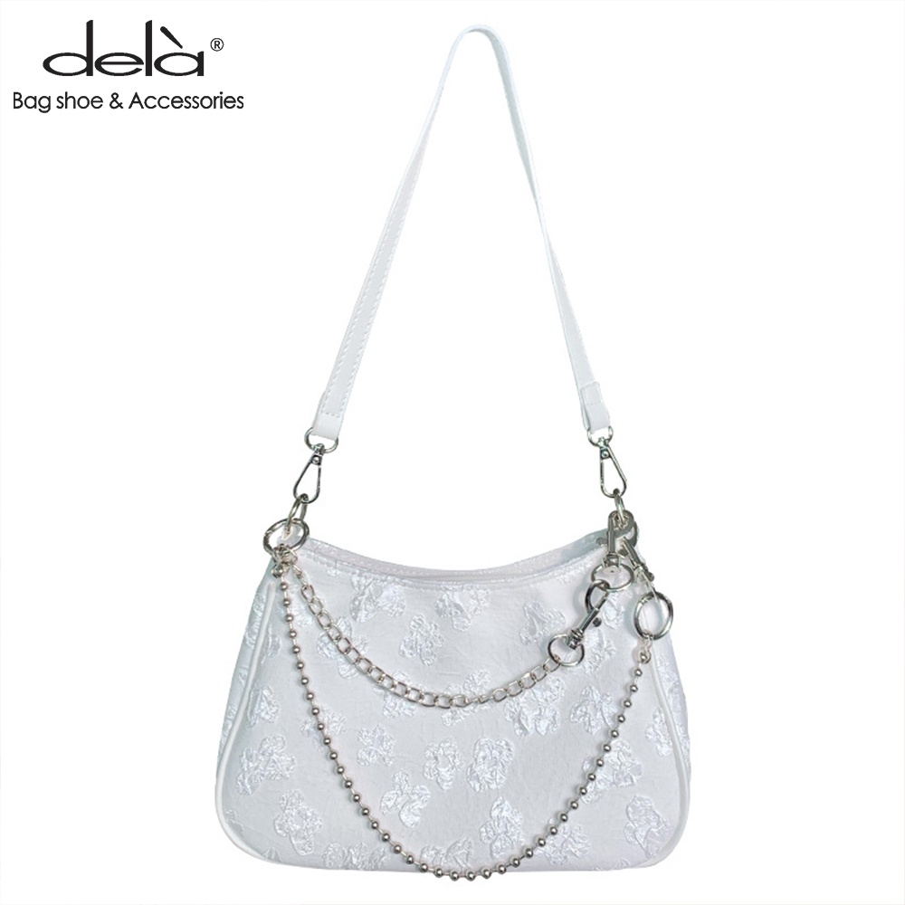 Dela Túi Xách messenger Đeo Một Bên Vai Phối Xích Thời Trang Mới 2022 Cho Nữ