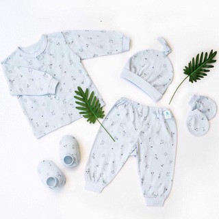 SET sơ sinh dài tay mỏng 5 món MIOMIO
