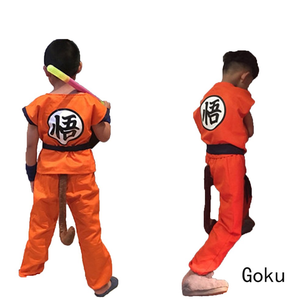 Bộ trang phục hóa trang nhân vật Son Goku trong 7 viên ngọc rồng độc đáo cho bé