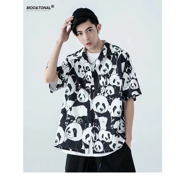 SƠ MI ĐÔI NAM NỮ GẤU TRÚC C169 VIET STORE