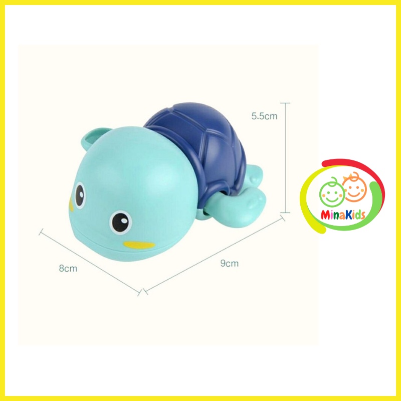Rùa Bơi Vặn Cót Đồ Chơi Nhà Tắm Dưới Nước Thả Bồn Tắm Cho Bé Thích Thú Vận Động Vui Chơi Giải Trí