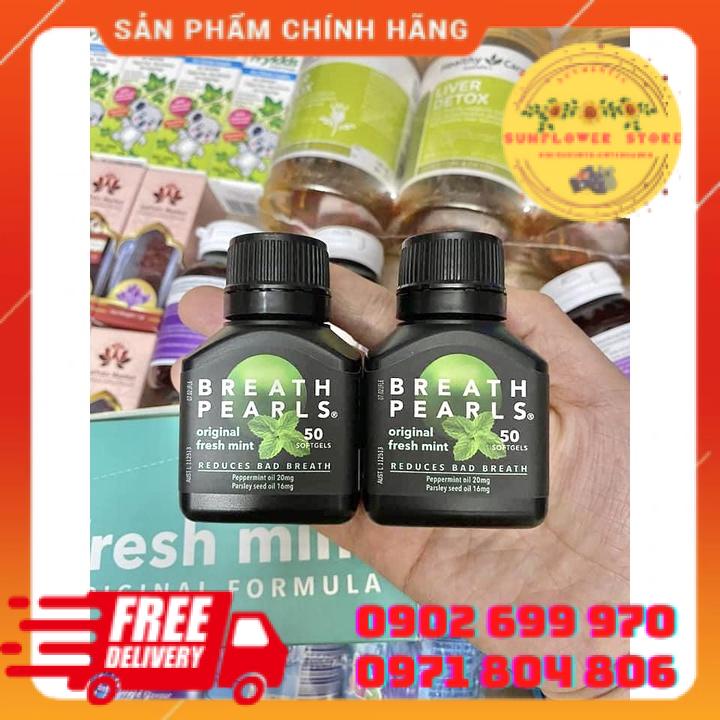 Viên thơm miệng thảo dược breath pearlsgiảm mùi miệng cho người lớn - ảnh sản phẩm 2