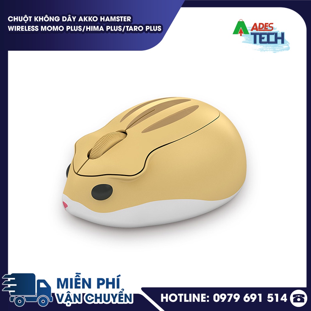Chuột Không Dây AKKO Hamster Wireless MOMO Plus/Hima Plus/Taro Plus | Chuột Cute Dễ Thương | Bảo Hành 12 Tháng