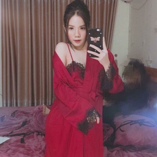 Set váy choàng lụa cao cấp