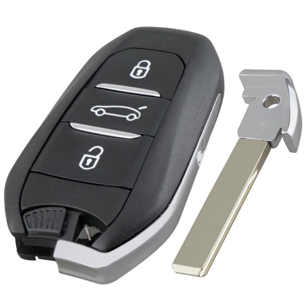 Chìa Khóa Điều Khiển Từ Xa 3 Nút 433mhz Cho Xe Peugeot 308 408 508 5008