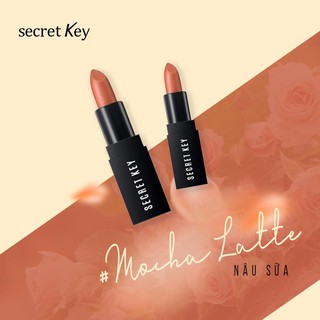 Son thỏi lì Secret Key Mocha Latte Nâu Sữa