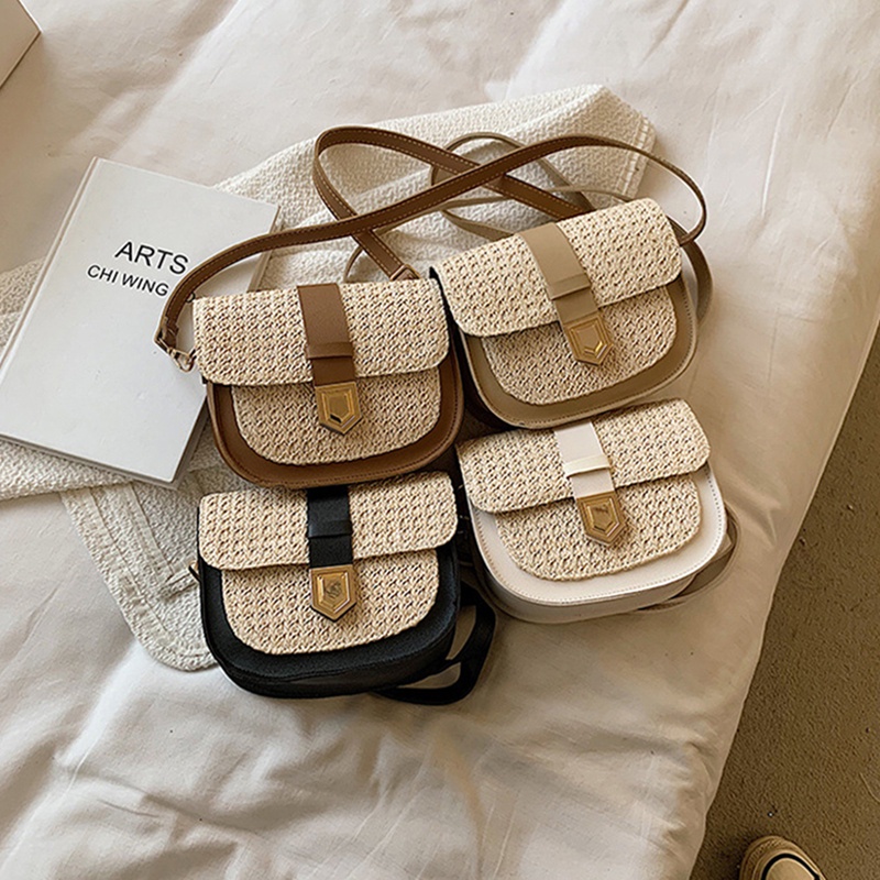 Túi xách đeo vai IELGY kiểu yên ngựa nhỏ đơn giản thời trang phong cách phương Tây