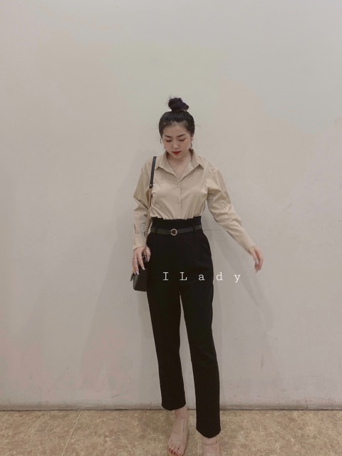 [ Ảnh thật ] Quần baggy nữ QCCC loại 1 chất siêu đẹp, quần baggy cạp cao form chuẩn | BigBuy360 - bigbuy360.vn