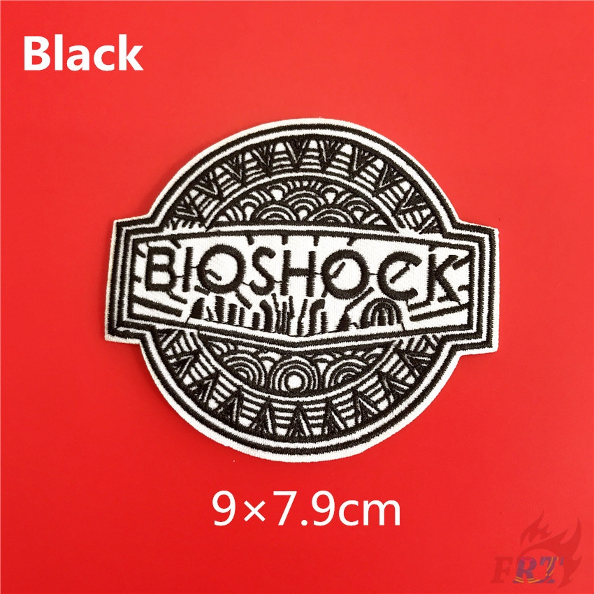 ☸ Sticker Ủi Thêu Hình Trò Chơi Điện Tử Bioshock ☸ 1 Sticker Ủi Thêu Hình Huy Hiệu