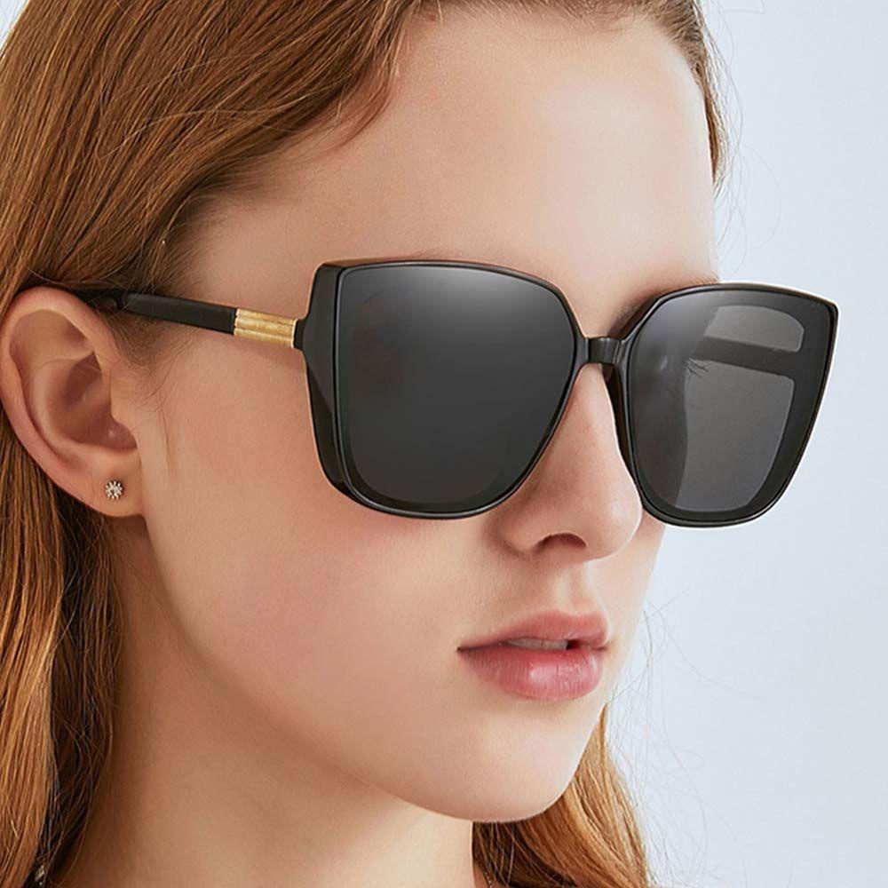 Kính Mát Gọng Vuông Chống Tia UV Phong Cách Hàn Quốc Dành Cho Nữ