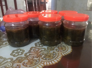 Siro húng chanh cô đặc