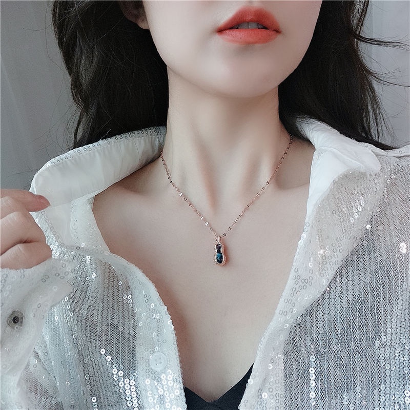 Dây chuyền phối mặt đính đá thời trang cho nữ