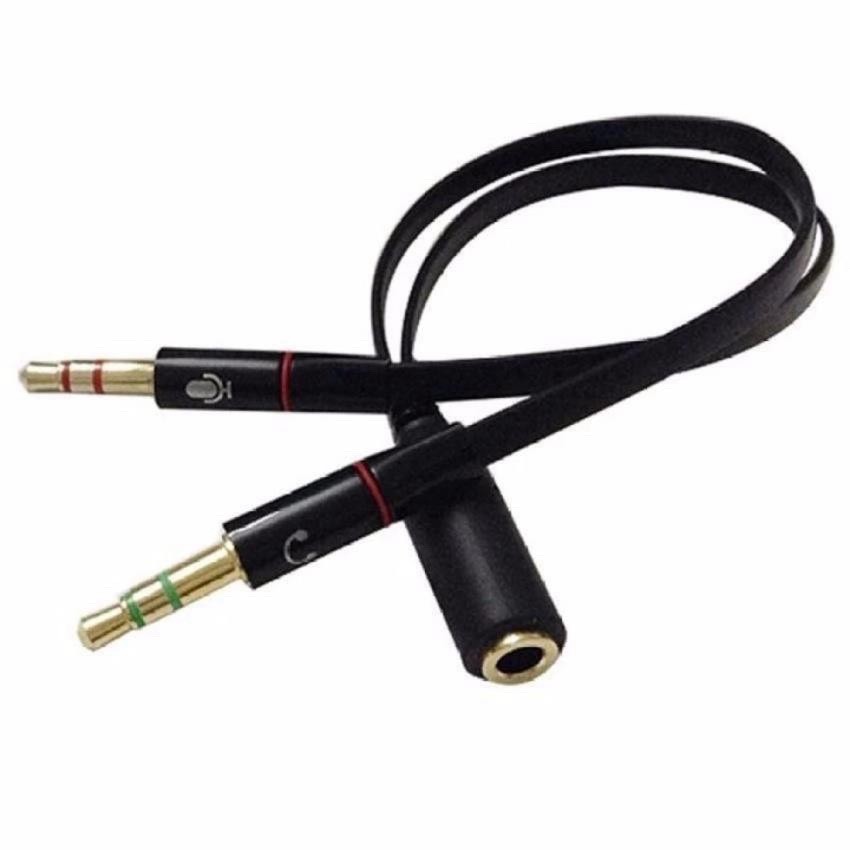 NH16 ODJH DÂY GỘP 2 JACK 3.5 MICRO + TAI NGHE THÀNH 1 LỖ CẮM JACK 3.5 LY và Cáp gộp audio và mic 3.5mm Jack gộp tai nghe