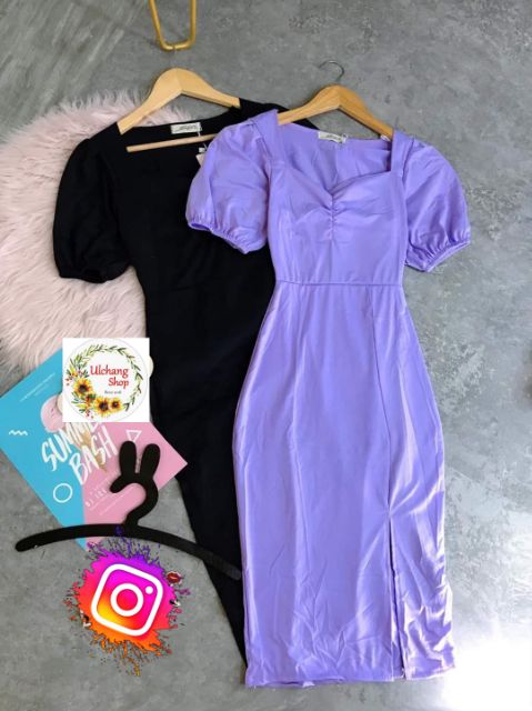 BLACKDRESS đầm body xẻ tà hottrend siêu xinh | BigBuy360 - bigbuy360.vn