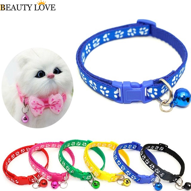 Vòng Cổ Nylon An ToàN + Chuông Cho Thú Cưng