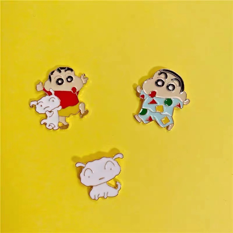 Huy Hiệu Cài Áo Hình Cậu Bé Bút Chì Shin-Chan Dễ Thương