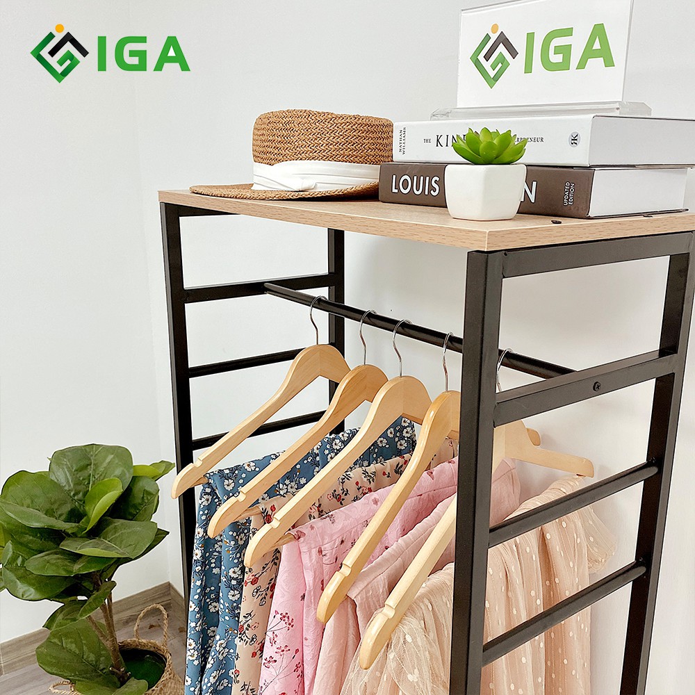 Tủ kệ treo quần áo Hanger GM07 Hàn Quốc- hiện đại phòng khách thương hiệu IGA