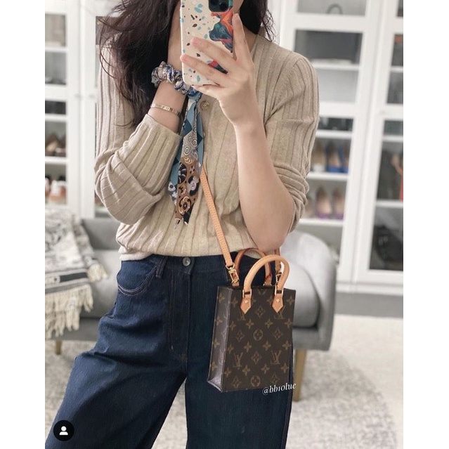 Túi xách nữ LV PETIT SAC PLAT MONOGRAM