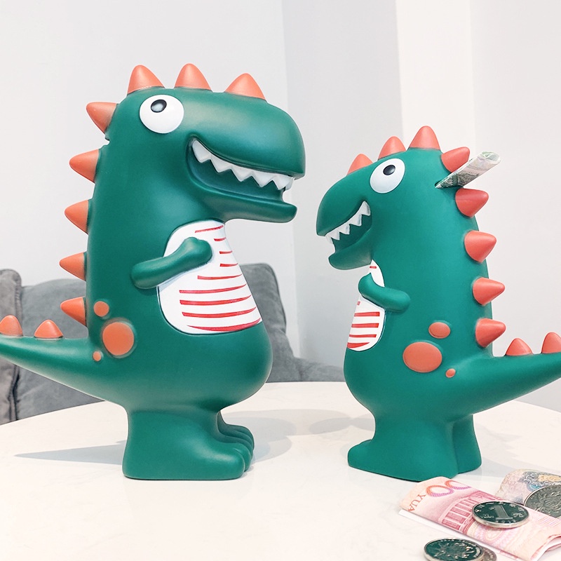Ống Heo Tiết Kiệm Tiền Hình Khủng Long Xanh Dễ Thương