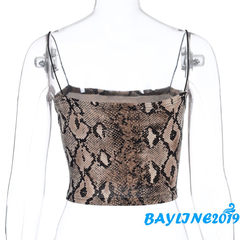 Áo Không Tay Họa Tiết Da Rắn Thời Trang Quyến Rũ Cho Nữ | BigBuy360 - bigbuy360.vn