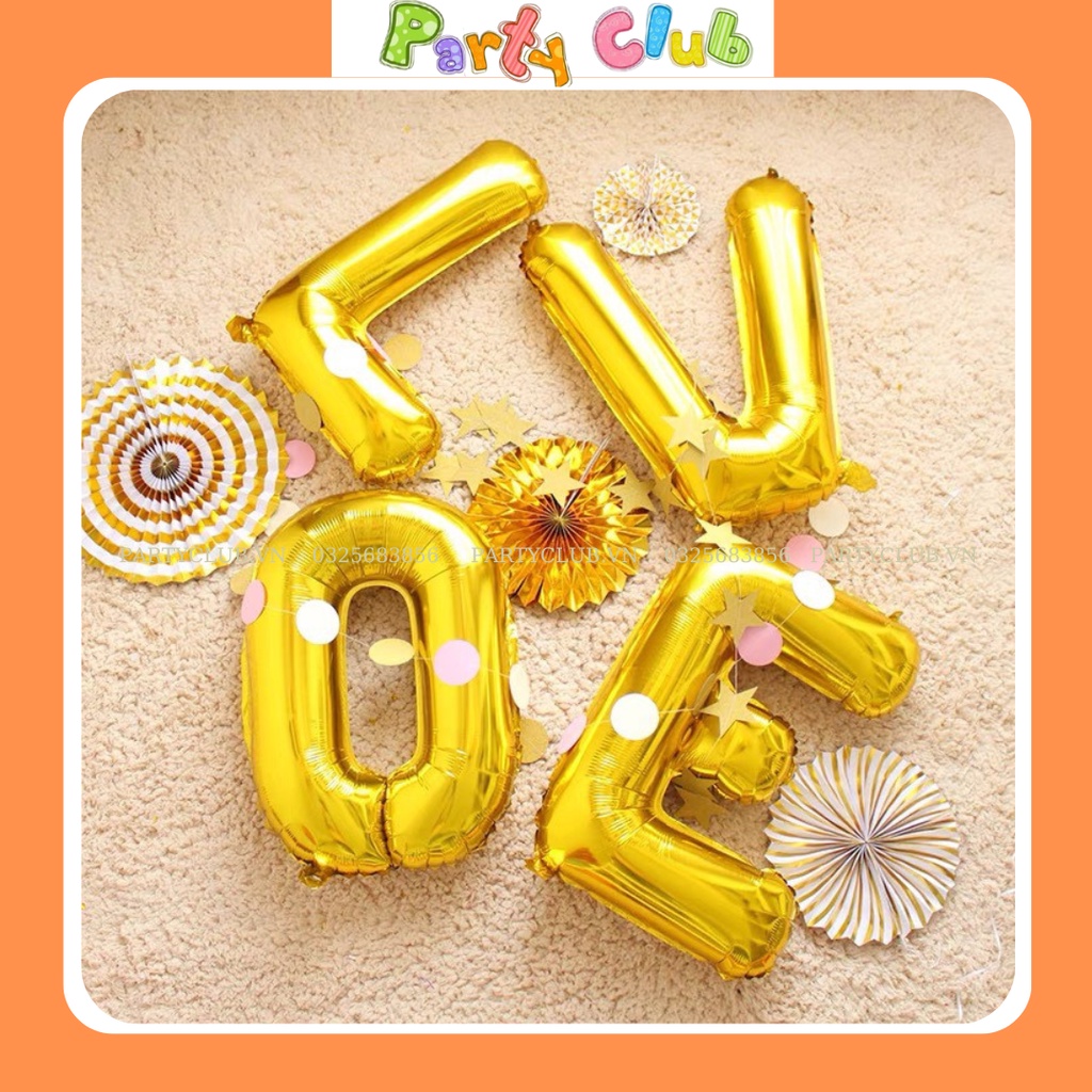 Bóng chữ LOVE size lớn 70cm trang trí tiêc cưới, tiệc sinh nhật