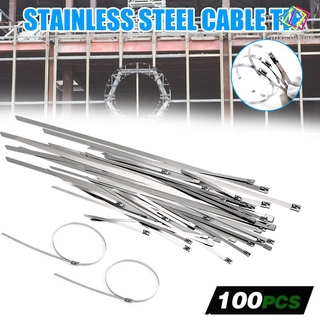 Bộ 100 Dây Rút Đa Năng Bằng Thép Không Gỉ Tiện Dụng
