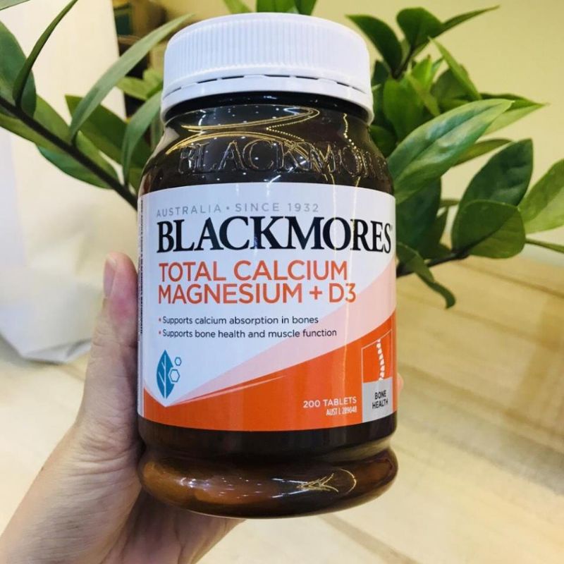 Viên uống Canxi Total Blackmores,Calcium Magnesium + D3 Blackmores 200 viên