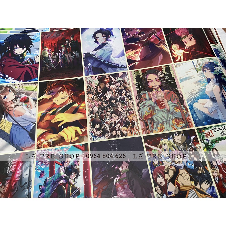 Tranh decor phòng ngủ Poster tranh decan decor hình dán tường vintage trang trí  áp phích dán tường quầy bar ANIME 1017