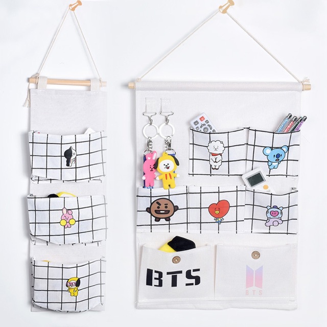 COMBO 2 GIÁ TREO ĐỒ ĐA NĂNG BTS BT21