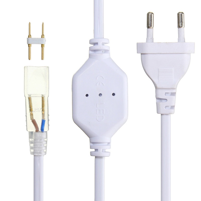 Cuộn dây đèn led WELPUR Smd 5050 Diodes AC220V linh hoạt chống nước trang trí Giáng Sinh 1M2M3M4M5M10M15M20M