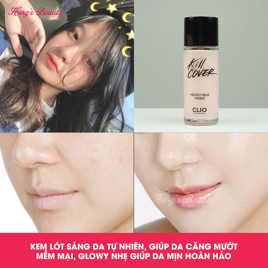 Kem lót Clio Kill Cover Highest Wear Primer nâng tone, bảo vệ da - HONGS BEAUTY | BigBuy360 - bigbuy360.vn