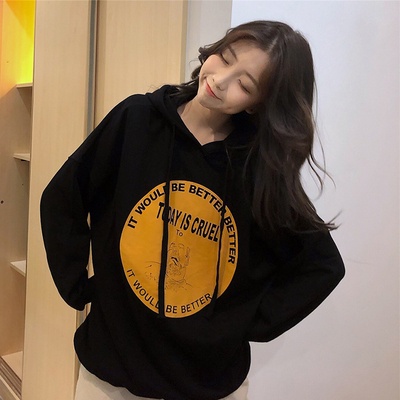 Áo Hoodie Tay Dài Form Rộng Phong Cách Hàn Quốc | BigBuy360 - bigbuy360.vn