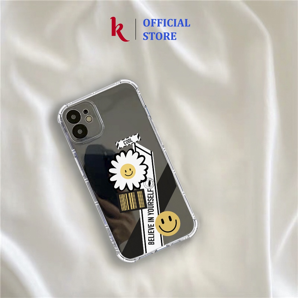 Ốp lưng iphone Cool Daisy chống sốc dẻo trong case 15 pro max 15plus 14 13 12 promax 11 mini 6 6s 7 8 plus x xr xs Se